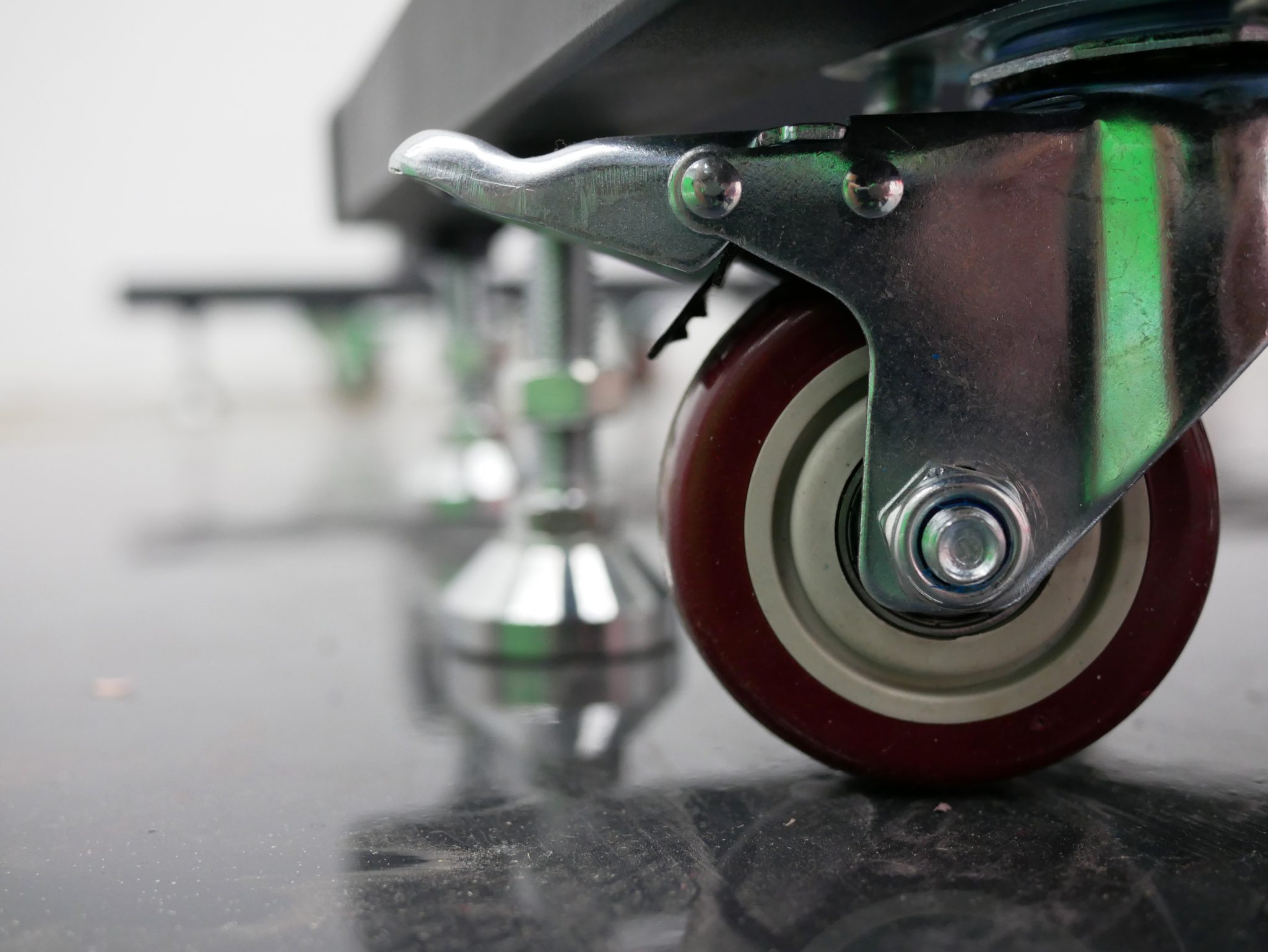 Polyurethane Caster Wheels on the floor